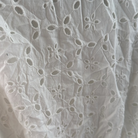 NWT LIPSY London White Cotton Broderie Belted Eyelet Shirtdress, Size 12 UK - Picture 9 of 9